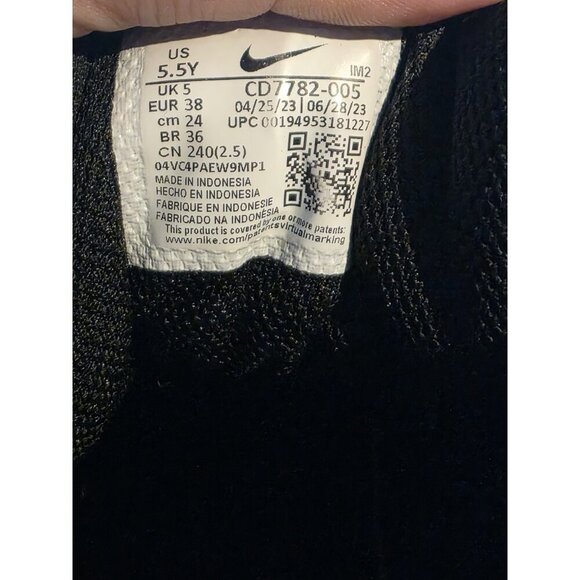 Nike Court Borough Mid 2 White Black Pink  Womens 7 CD7782-005S Sneakers GS 5.5Y - Picture 8 of 8